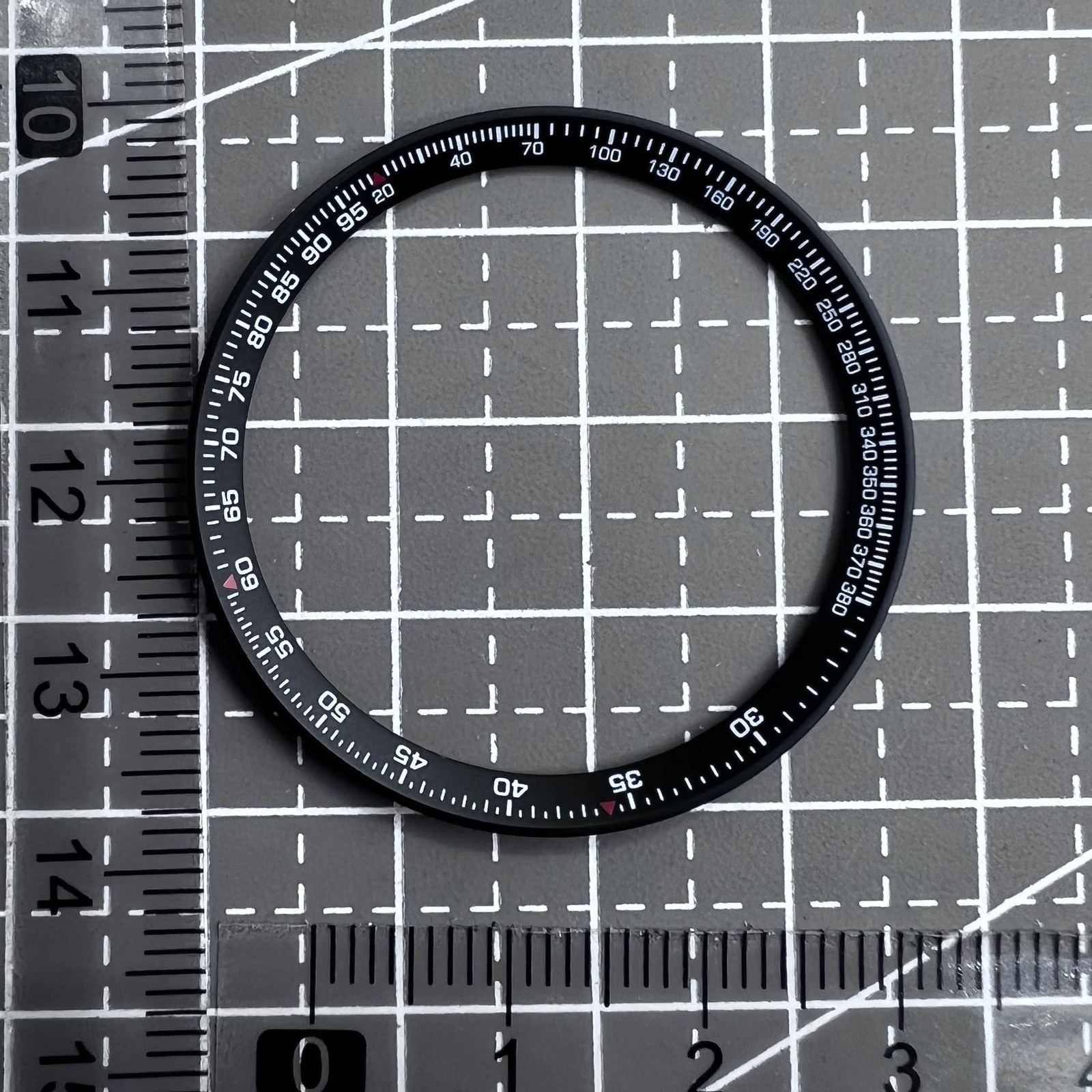 37.0mm x 31.5mm x 1.7mm Black Metal Modified Chapter Ring