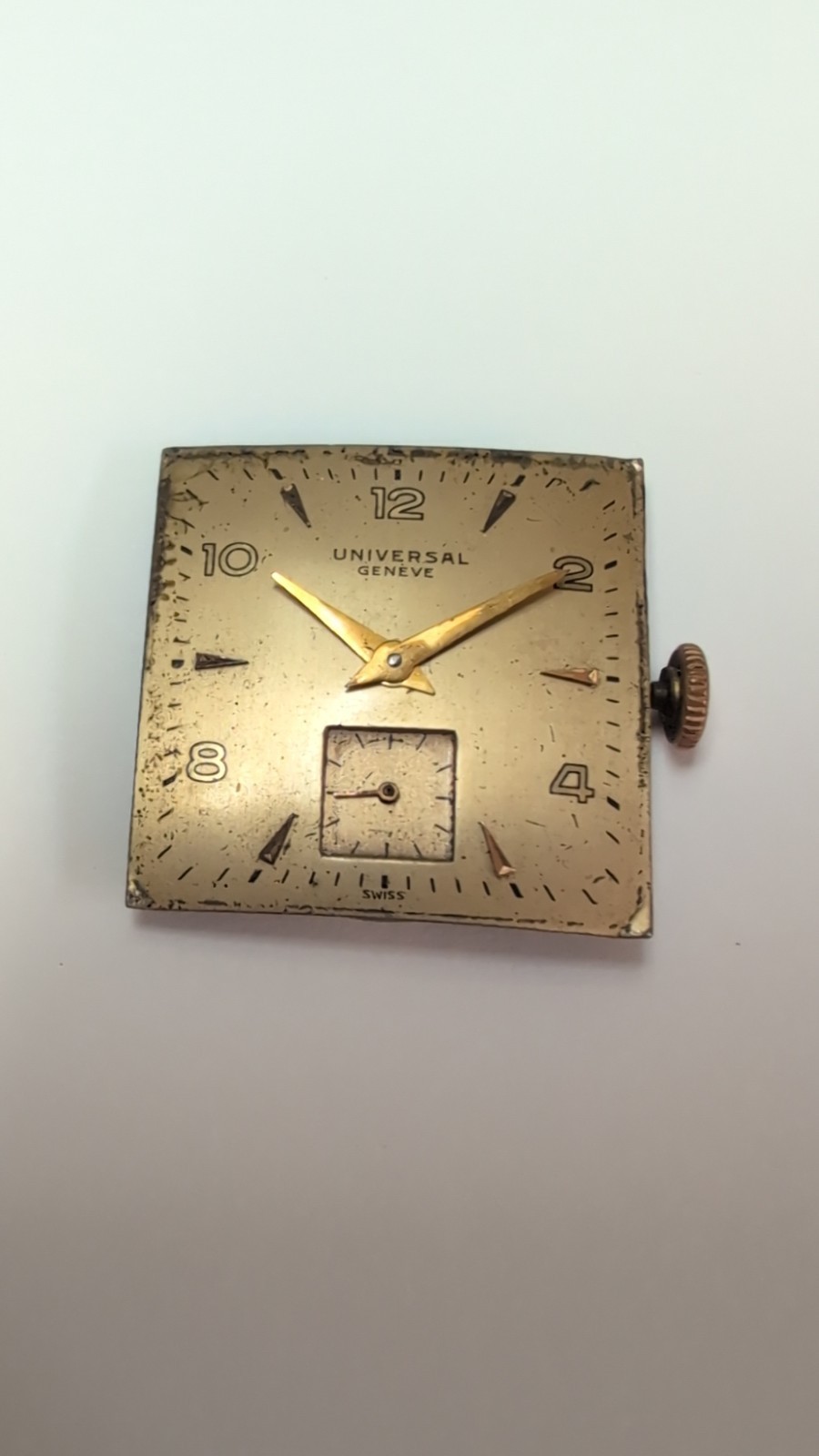 Complete Universal Geneve 264 Movement Not Running With Dial And Hands