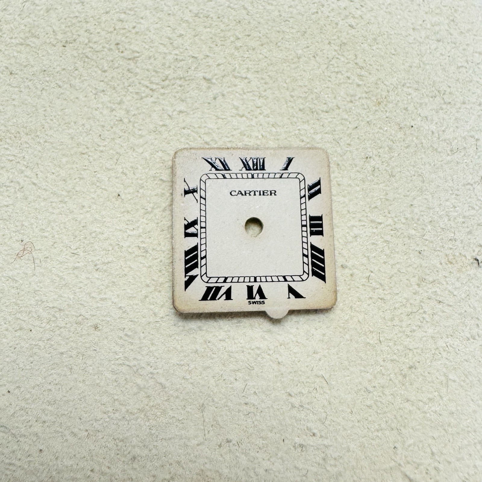 Cartier Panthere Small Square White Dial Part for Repair 13.5×13.3mm