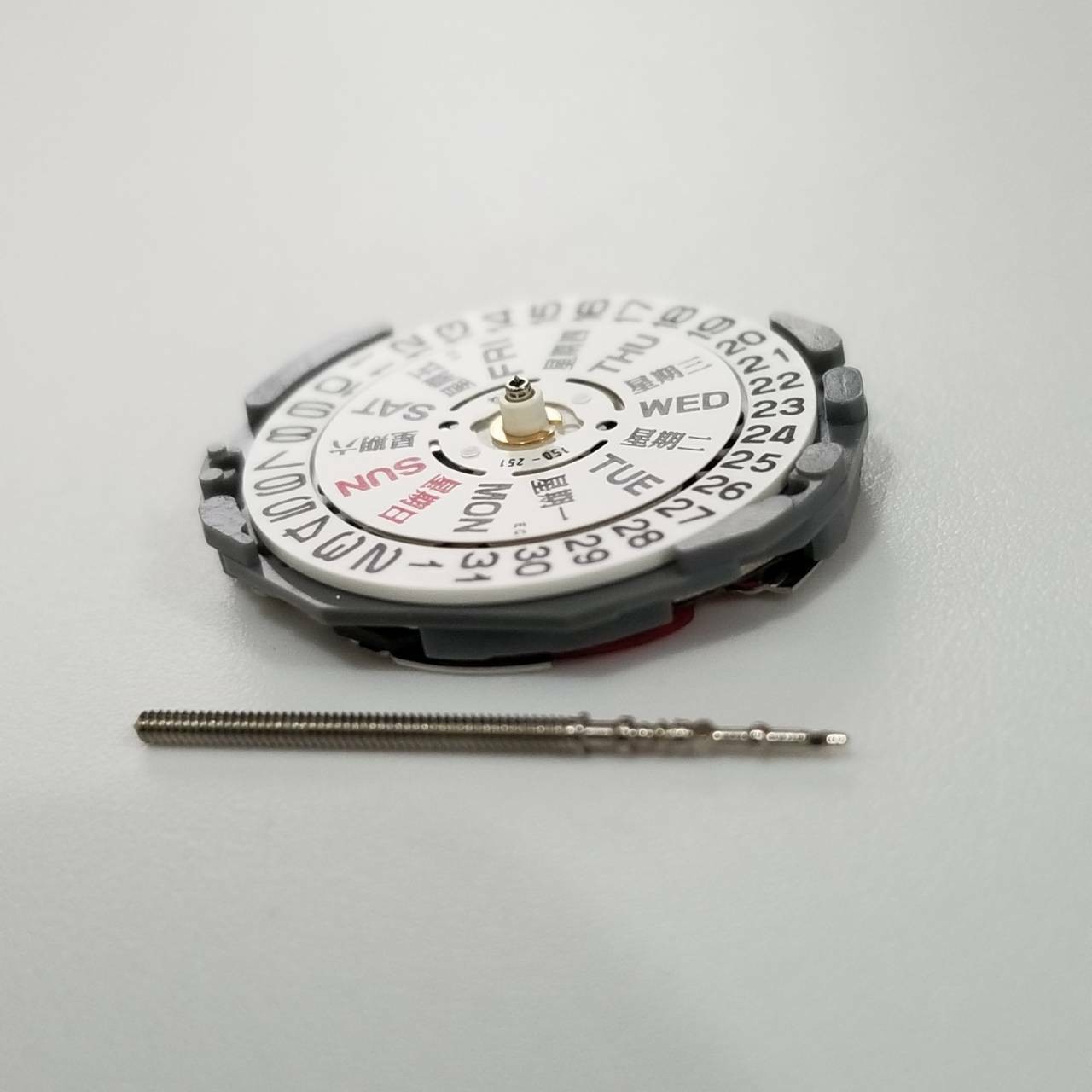 For Hattori Espon VJ23 Quartz Watch Movement 3 Hands, Dual Calendar Date at 3