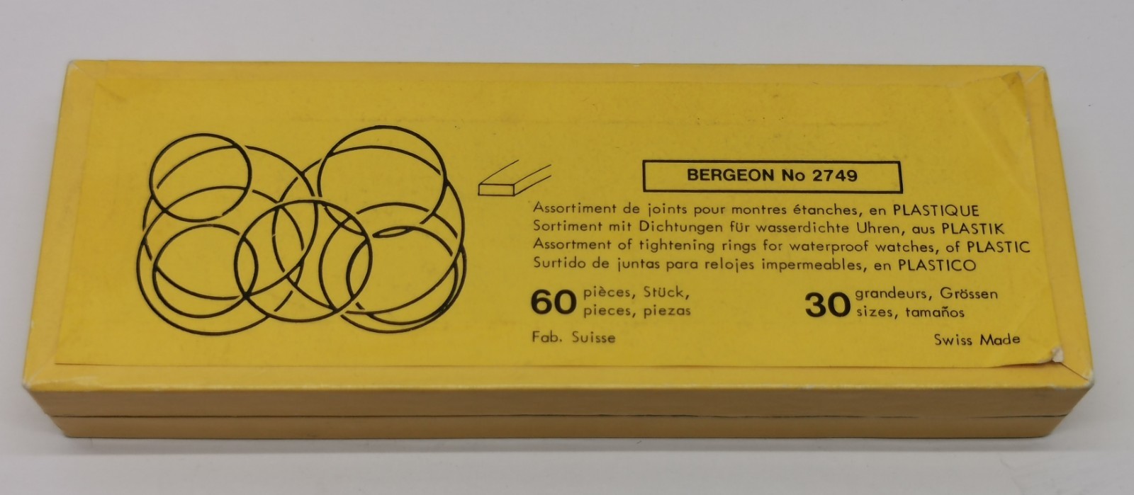Vtg Bergeon No 5421 Tubes for Watch Crowns & 2749 Waterproof Tightening Rings