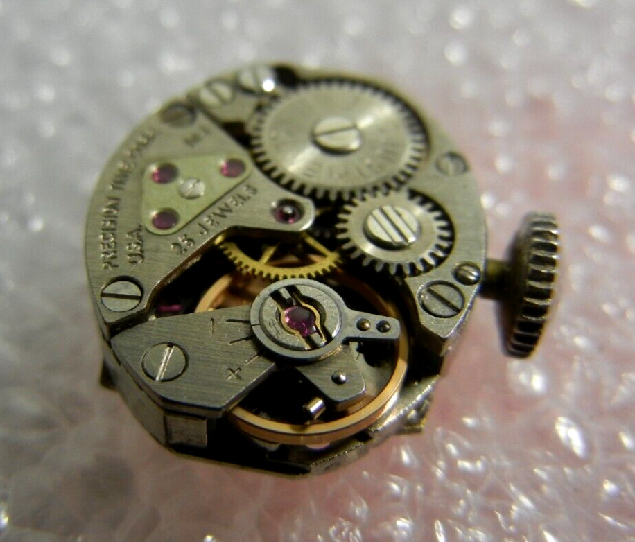 Vintage PRECISION TIME CORP. 25 Jewel Hilton Manual Ladies Watch Movement