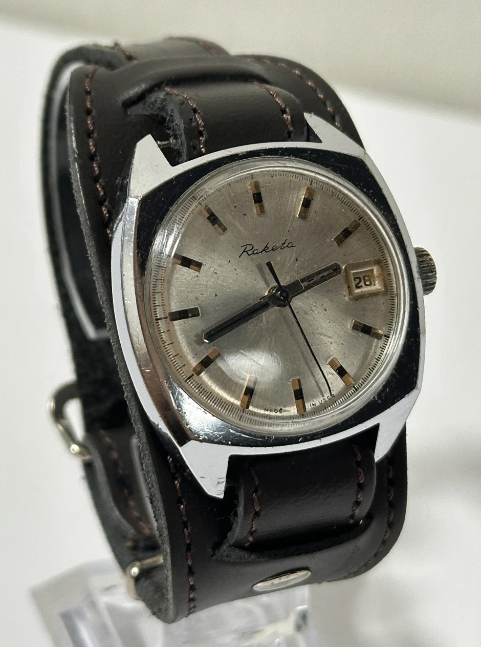 SOVIET RAKETA WATCH Cal.2614.H 19 jewels, USSR, Date Calendar