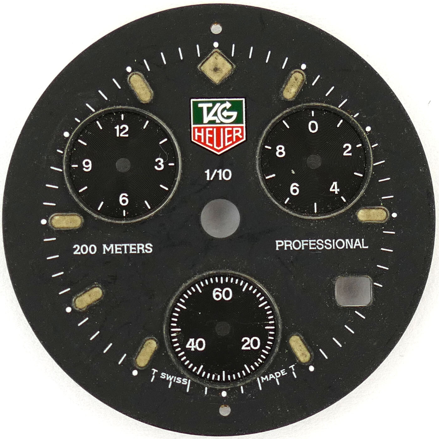 TAG HEUER CHRONO BLACK DIAL 1/10 PROFESSIONAL DIVER 200M