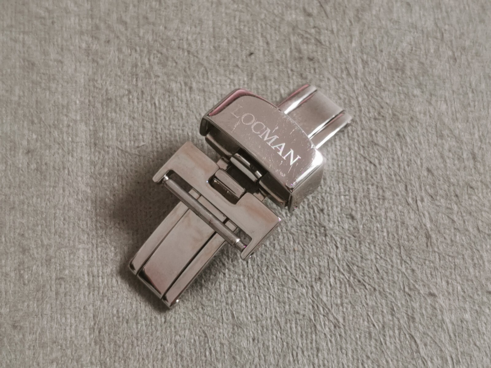 Locman vintage stainless steel deployant deplo buckle mm 14 newoldstock