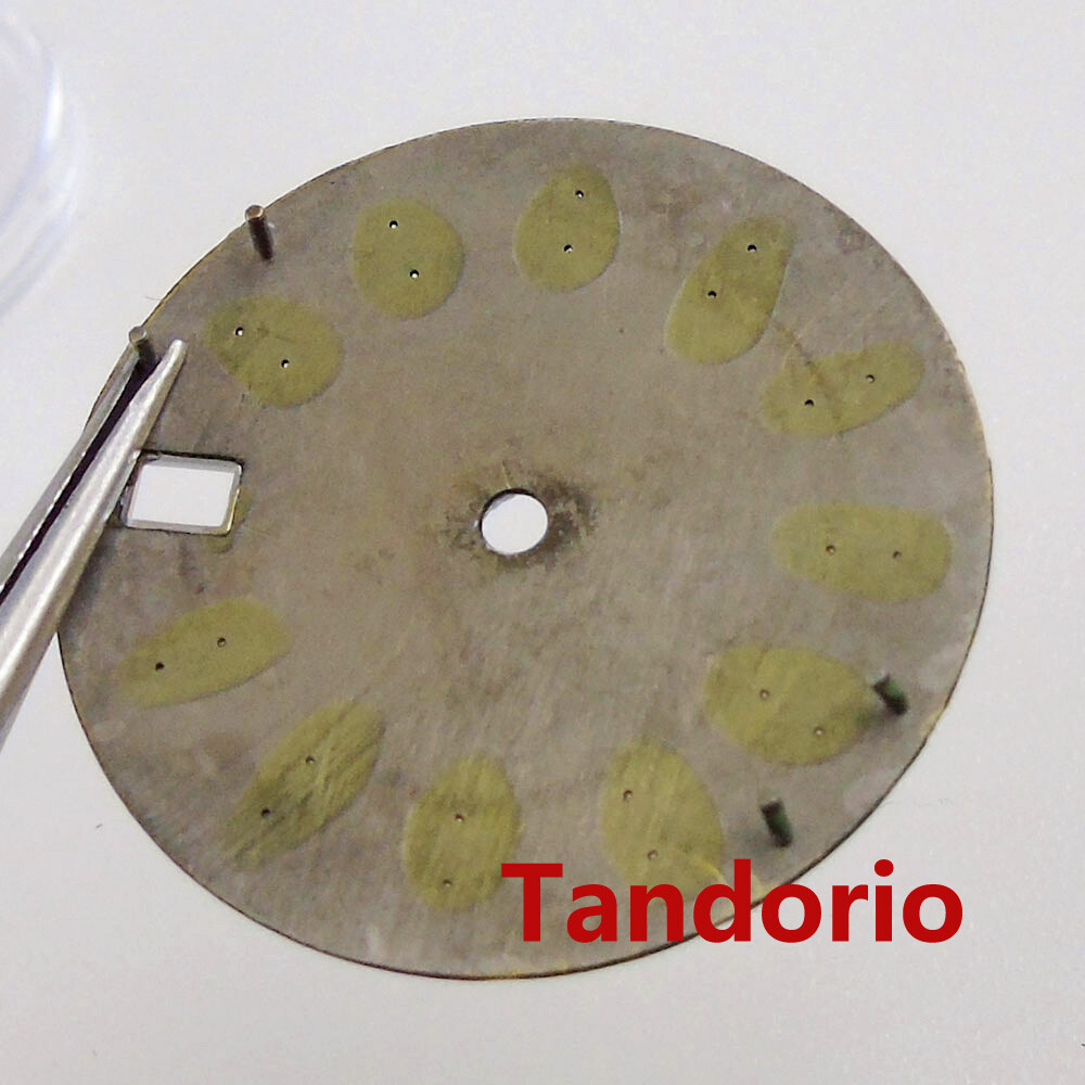 28.5mm Sterile Sunburst Watch Dial Date Lume Fit NH35A NH36A Automatic Movement