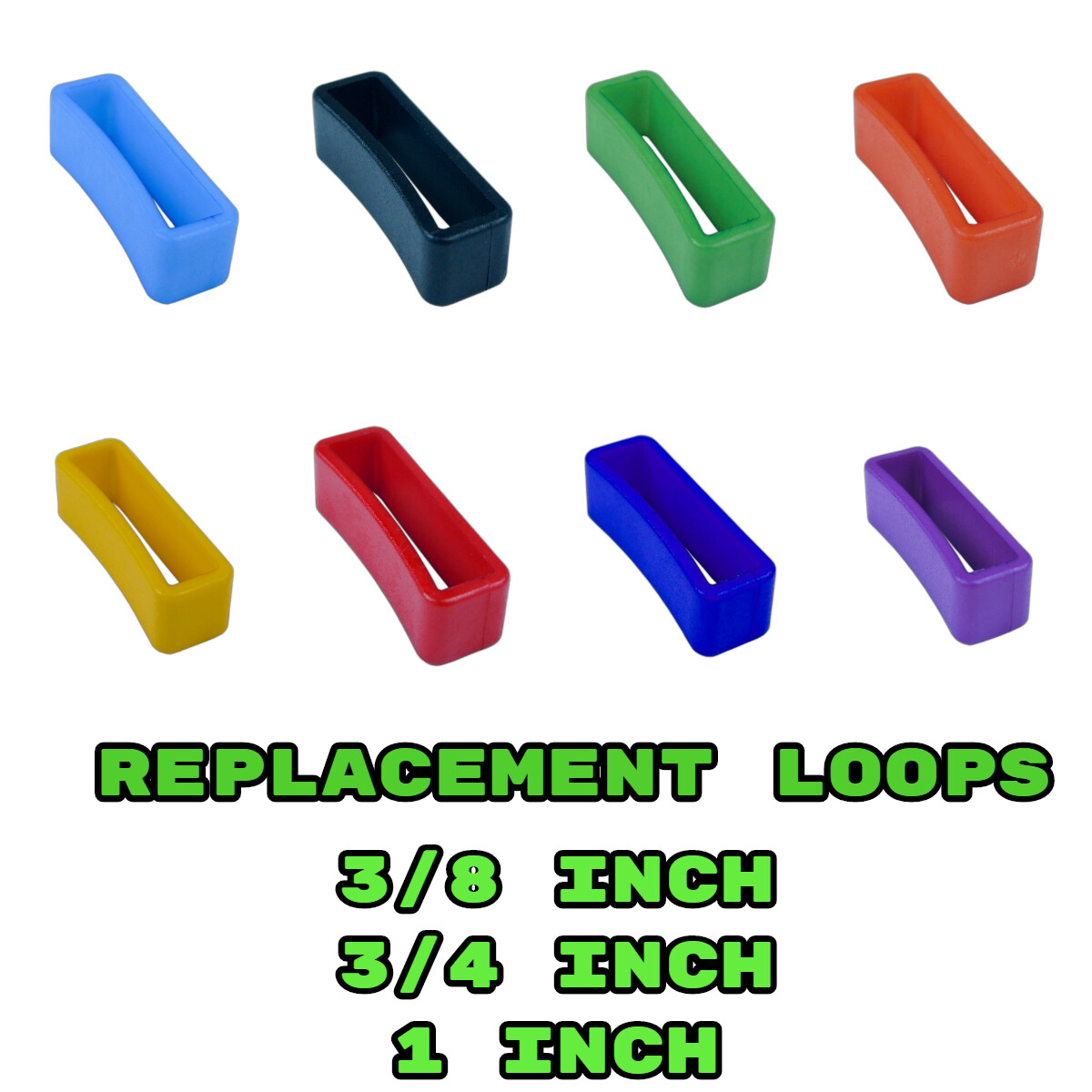 Paracord Planet Replacement Loops 5/8″, 3/4″, 1″ (5 – 20 Pcs) Purse, Belt, Watch