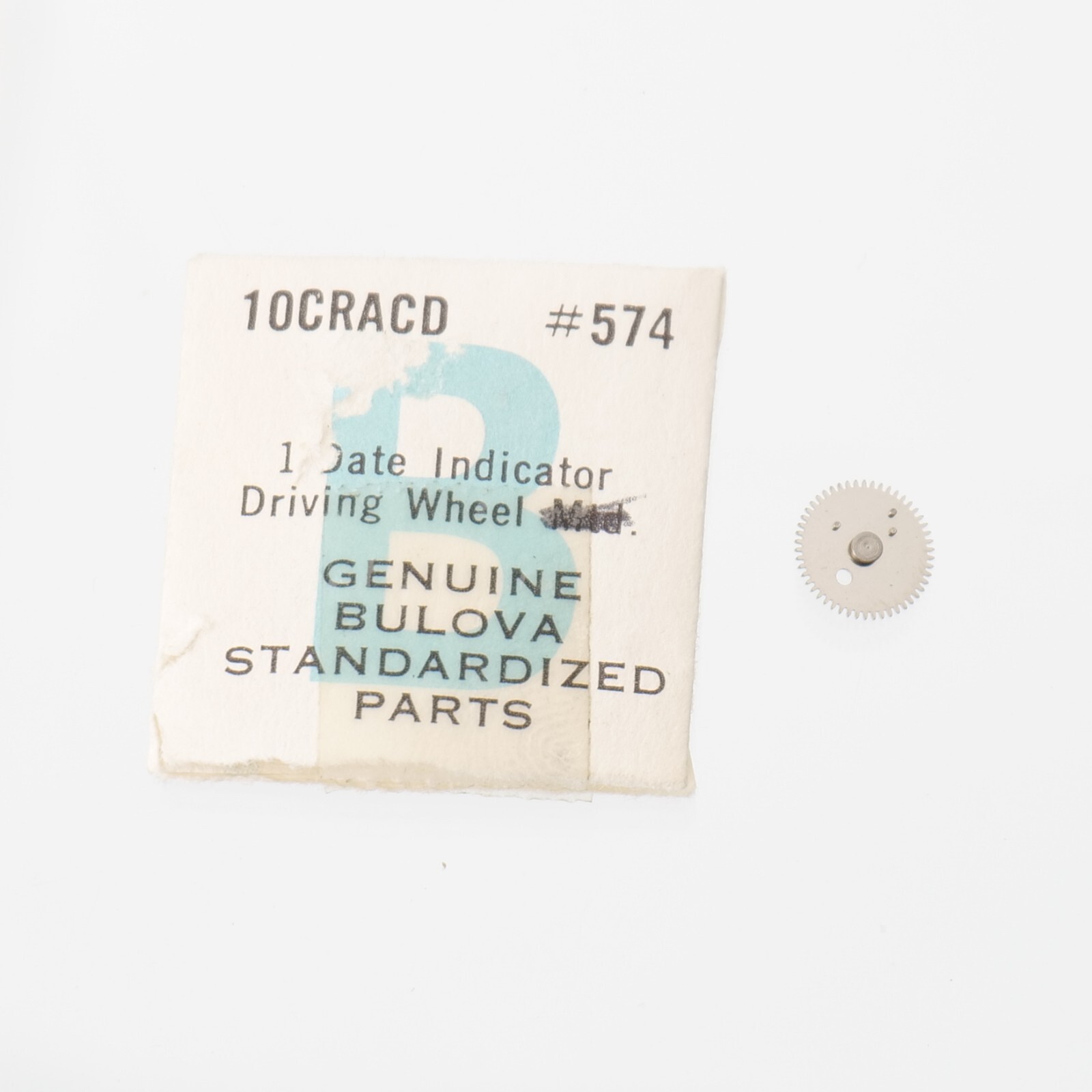 Bulova 10CRACD Watch Part (1) Date Indicator Driving Wheel NOS #2556 (C4D11)