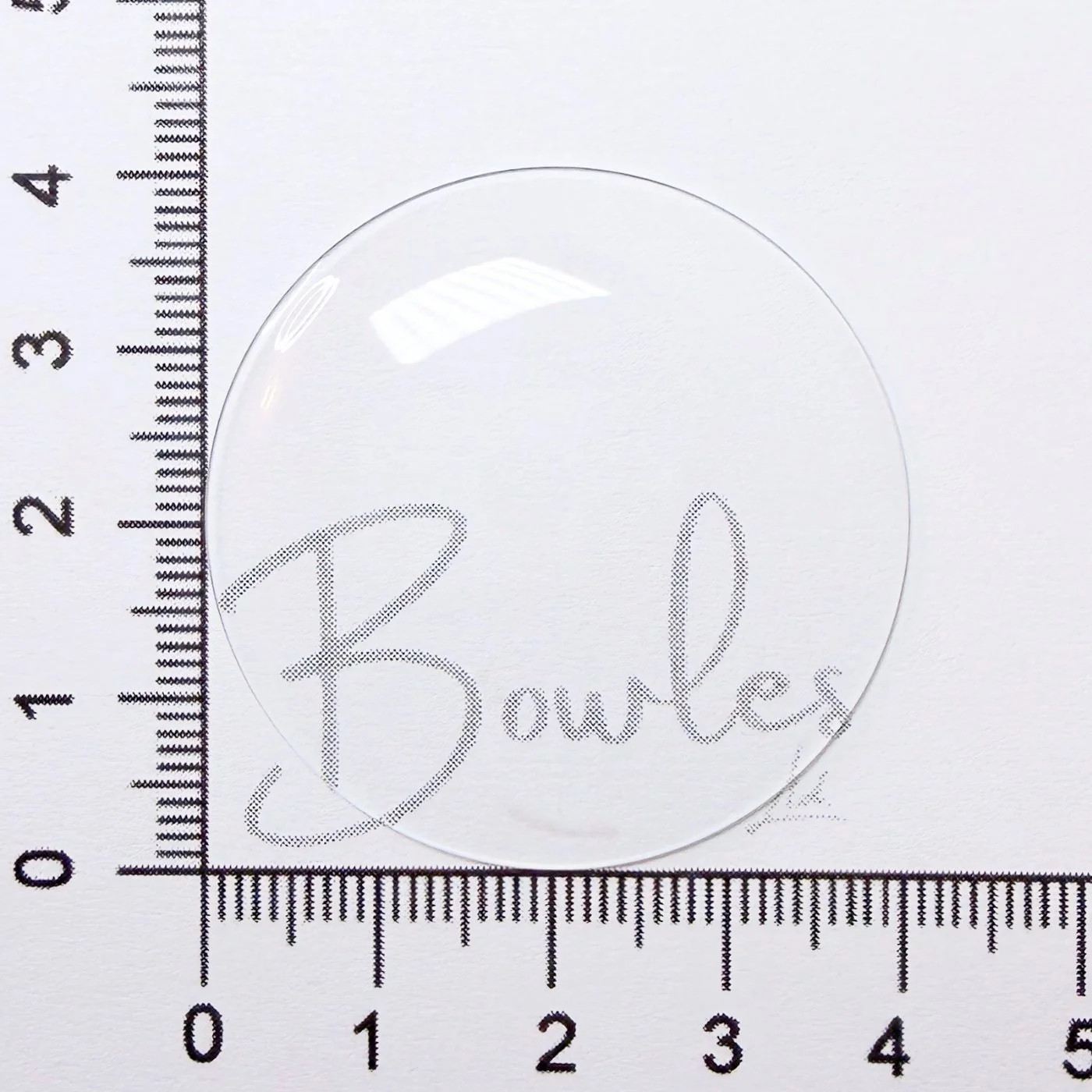 Antique New Old Stock — 40.1 mm Round Medium Dome Mineral Glass Watch Crystal