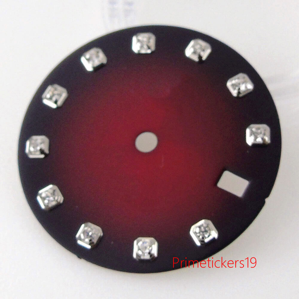 29mm Multicolor Gradient/Sunburst Watch Dial Diamond Indices Fit NH35A Movement