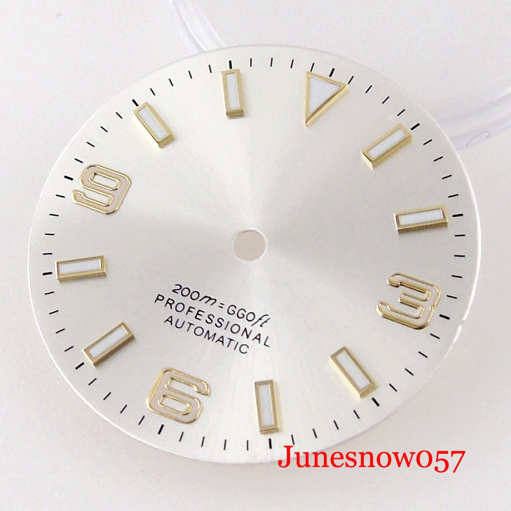 Bliger 29mm Sterile Sky Blue Watch Dial Blue Lumious Fit NH35A NH36A ETA2824 PT