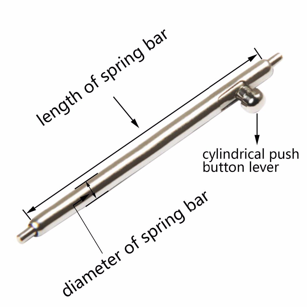 18mm 20mm 22mm Quick Release Spring Bars Pins For Sumsung Watch Strap Band- 4Pcs