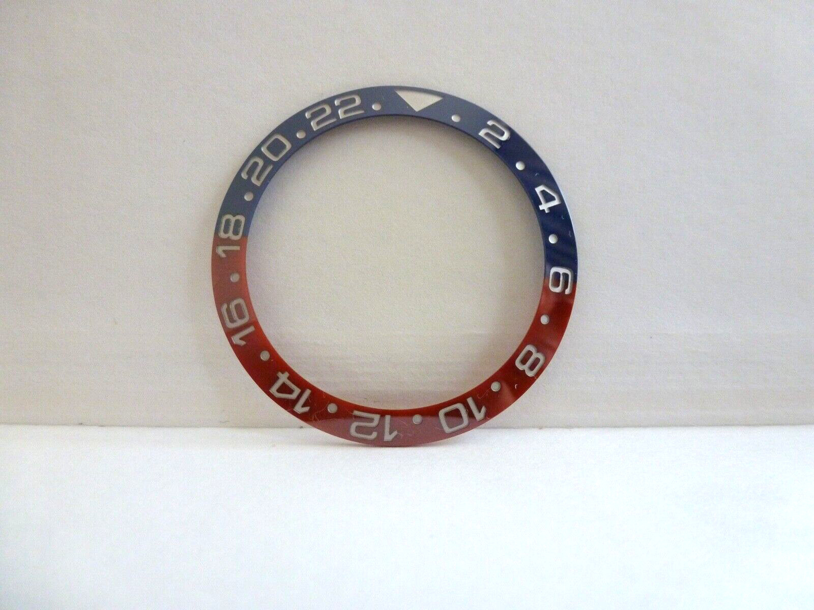 ceramic Bezel Insert Fits Rolex GMT Master II Pepsi 116710 126710 Custom Made
