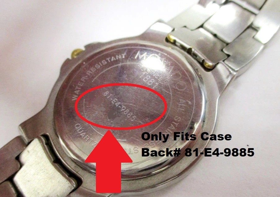 Movado Museum Two Tone Mens Watch 81-E4-9885 Sizing Link