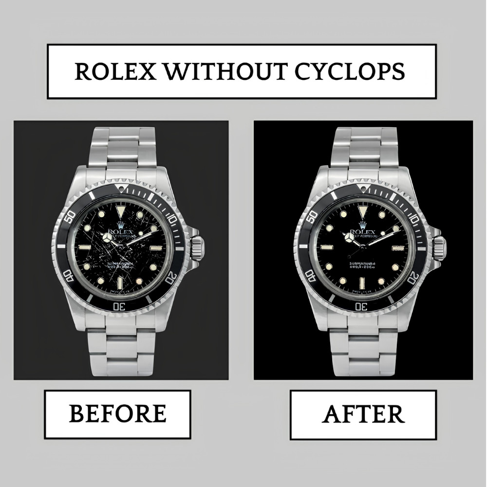 Plastic Plexi Watch Crystals Rolex DateJust 2pcs w/o Cyclop B25 30 J1 Tudor