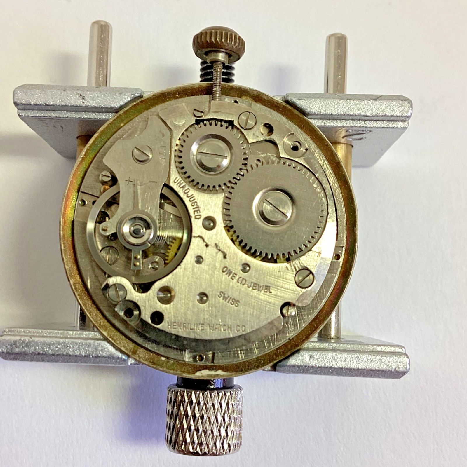 Lot Carlisle Henriline Watch Co Ebosa 65 Running Swiss Spare Parts Repair READ