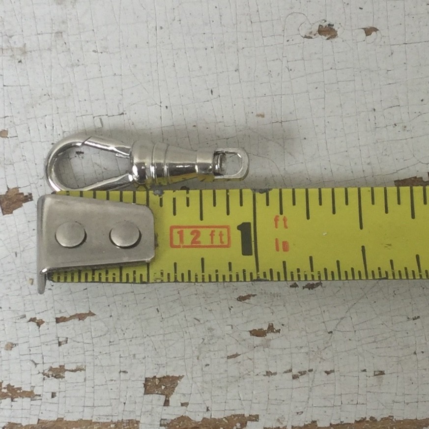 10 Pc Lot Swivel Clip Pocket Watch Chain Repair White SILVER Lanyard Clasp 1″