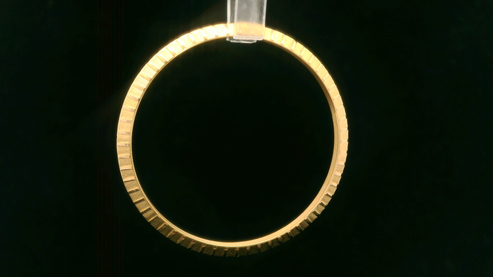 Original Rolex 18ct Yellow Gold 34mm Engine Turned Bezel – For a Rolex 1503