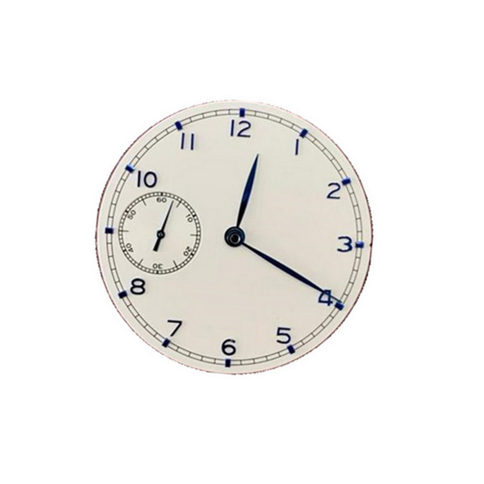 0.4mm Thickness 37mm Watch Dial White Face w/ Hands for ETA 6497 ST3600 Movement