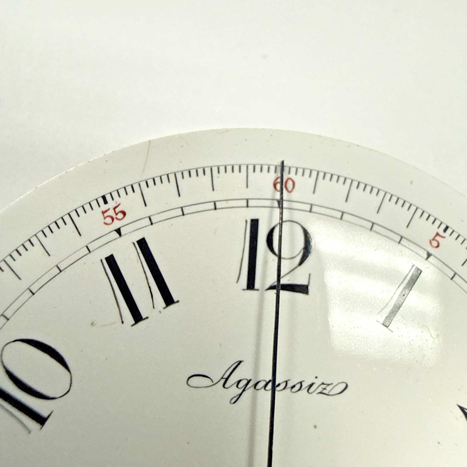 Agassiz Antique 43mm Chronograph Hunter Pocket Watch Movement Swiss Made