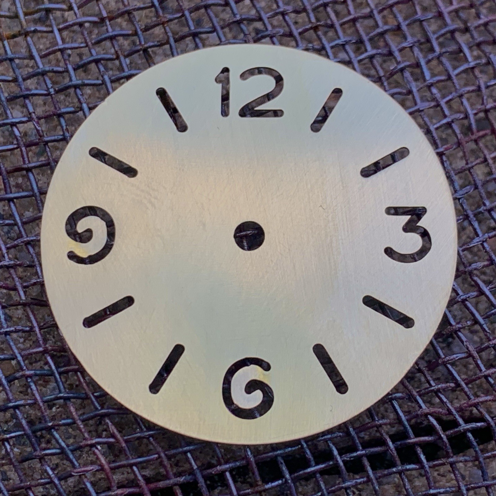 PAM skeleton / Ø 39 mm – watch dial , engraved / brass