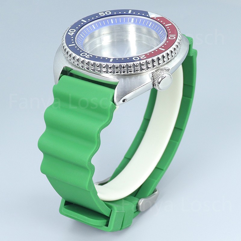 45mm Watch Case Strap Modify turtle skx007/009 Mod Sapphire For Seiko NH34 35 38