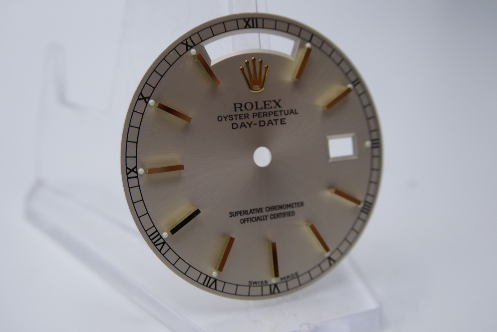 Rolex Day-date silver index gold dial 18238