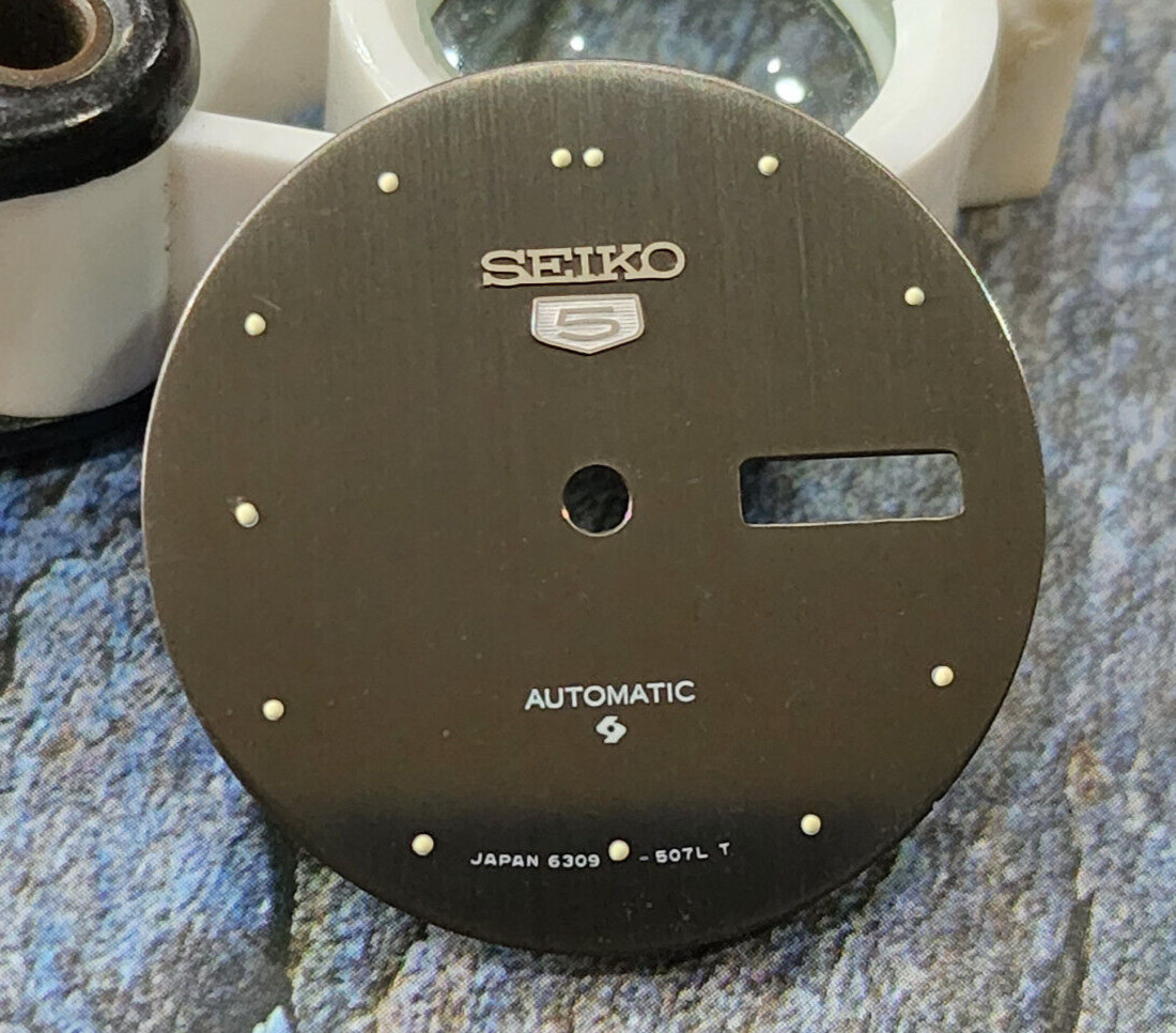 Nos Dial for Seiko 5 Automatic 6309 507L NOS Vintage Watch.
