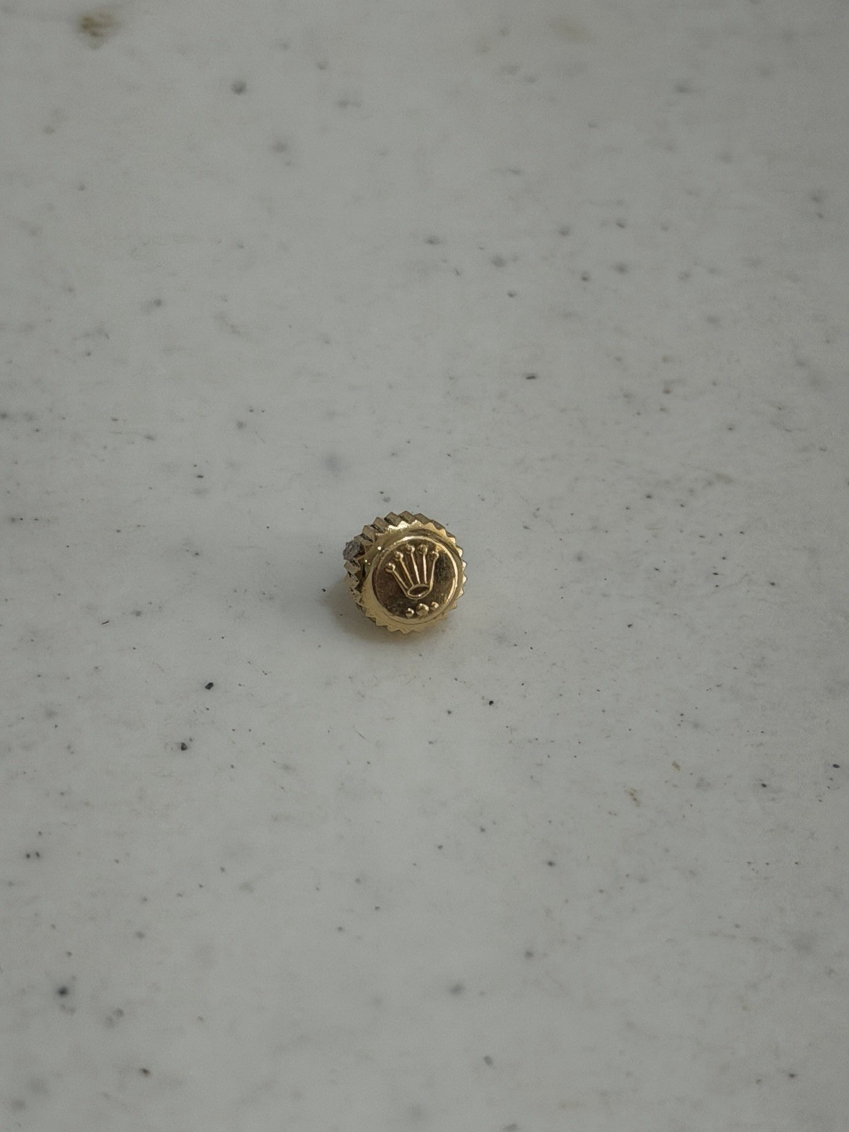 Rolex 18K Gold Crown For Solid Gold Submariner Or Daytona Authentic Original