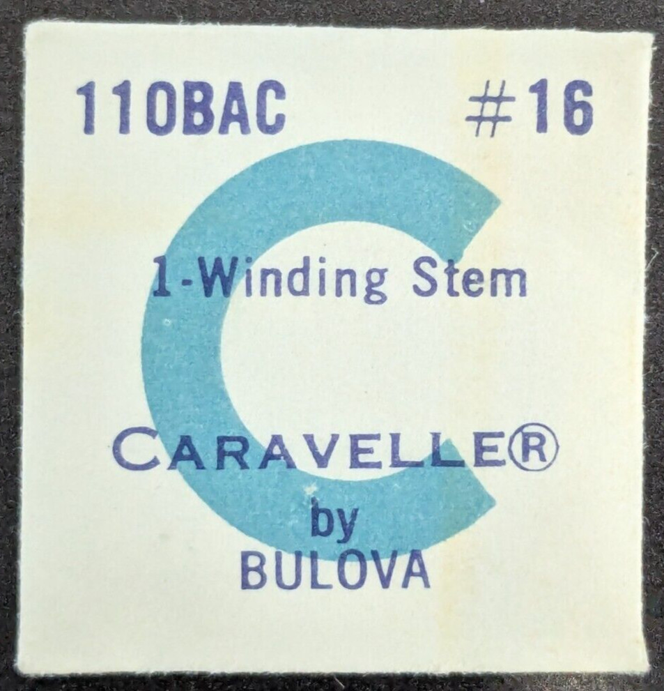 NOS NEW Genuine Bulova Caravelle Cal. 11OBAC # 16 Winding Stem Watch Part