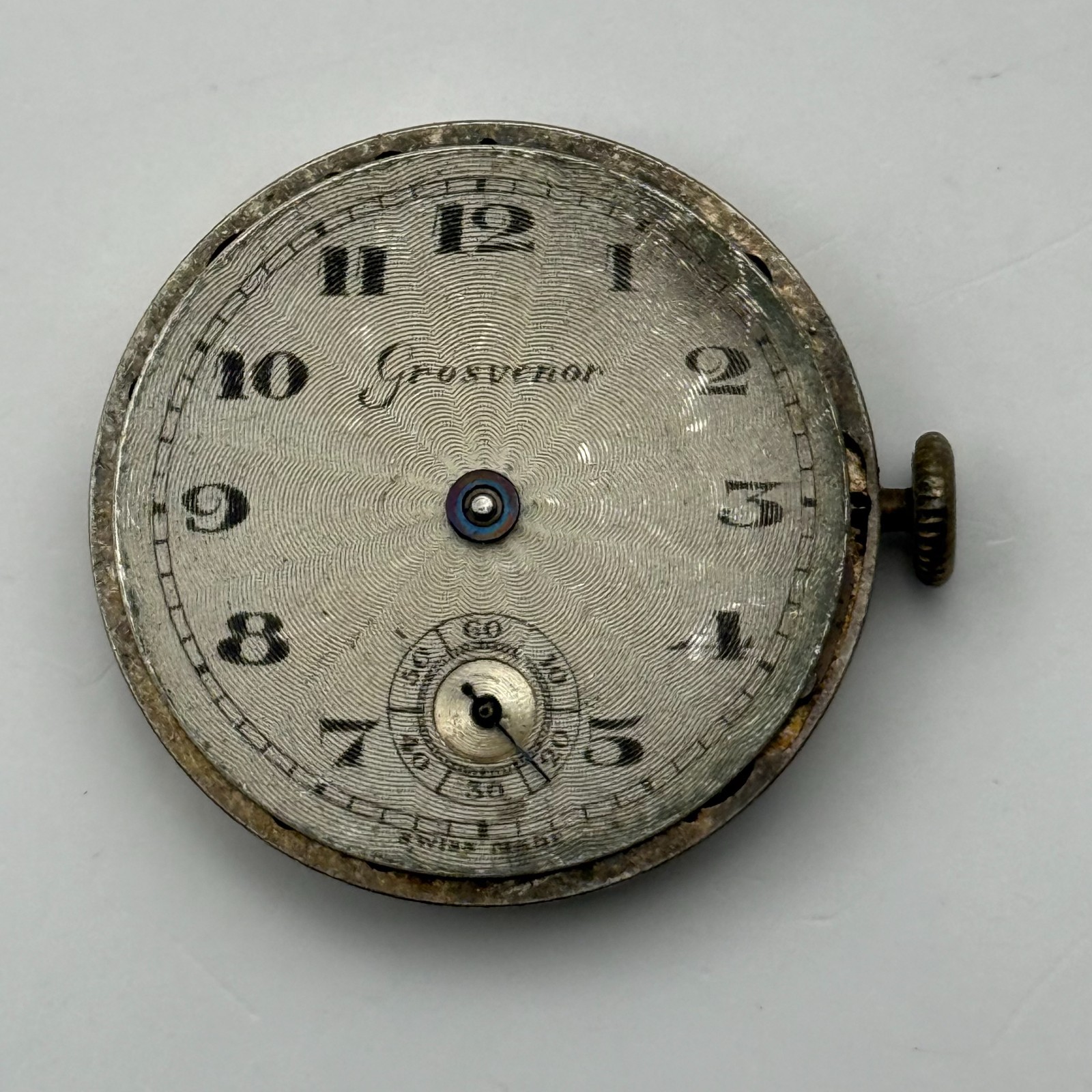 FHF 2 Watch Movement Grosvenor 15 Jewels Swiss Manual Wind Parts Repair 26.6mm
