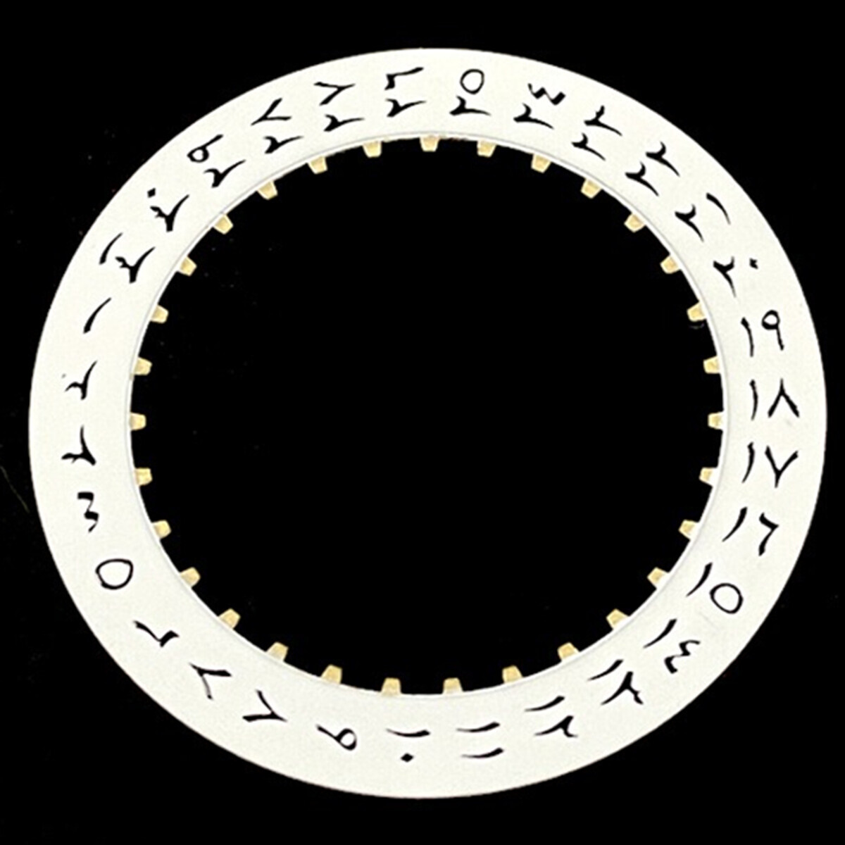Arabic Date Disk Wheel White Background for ETA2824 Datejust Date at 3 O’clock