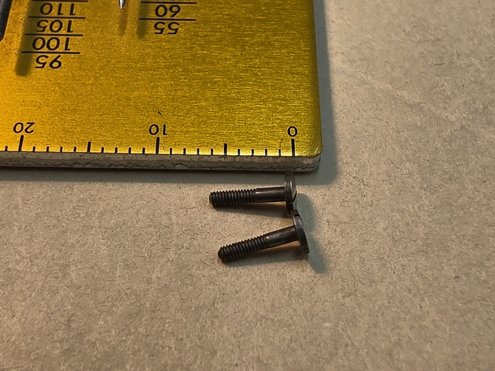 Lot Of 2 Hamilton 18s Pocket Watch Case Screws-6.4mm Long×3.2mm Diam Head