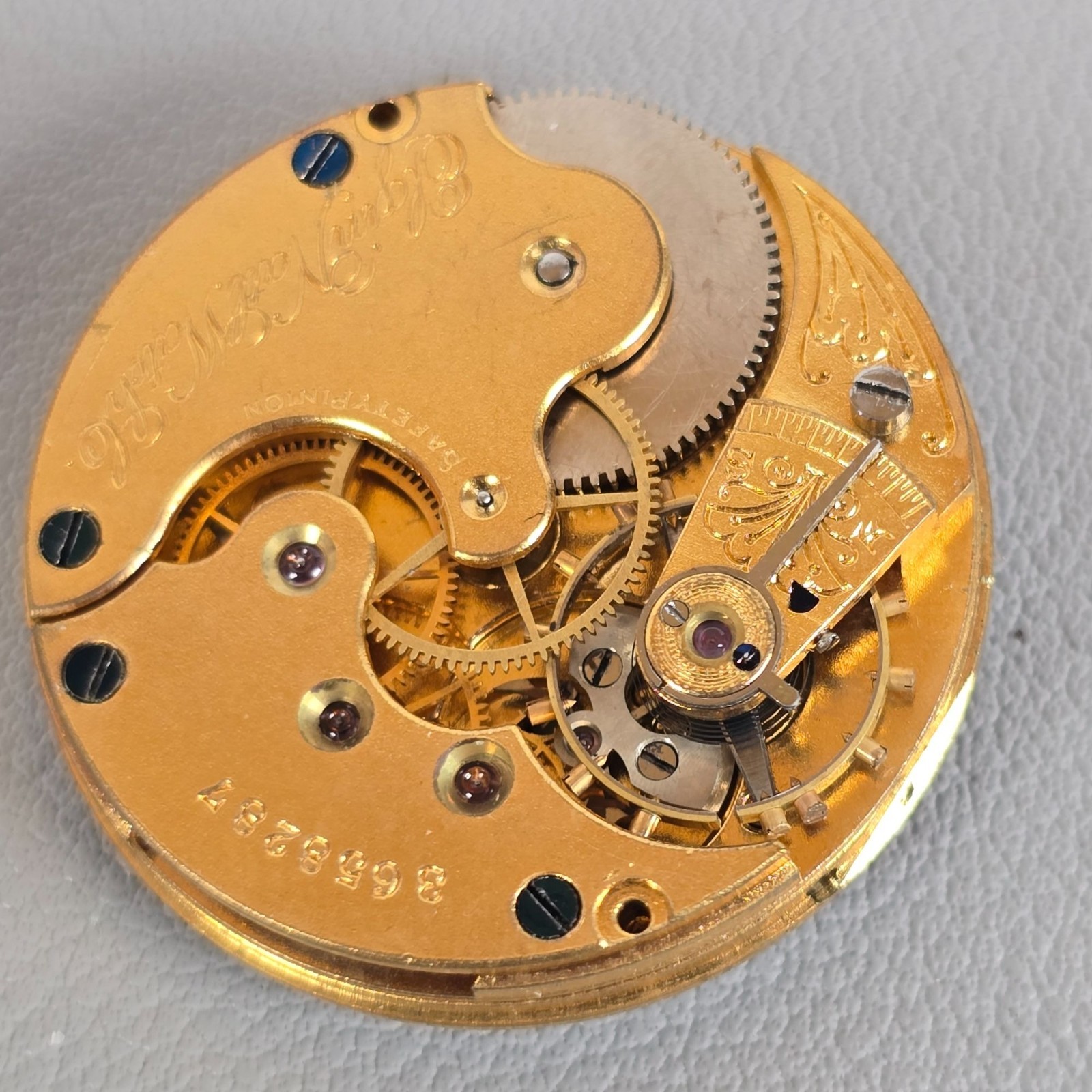 Elgin Pocket Watch Movement Grade 113 1890 0s 11j For Parts Or Repair