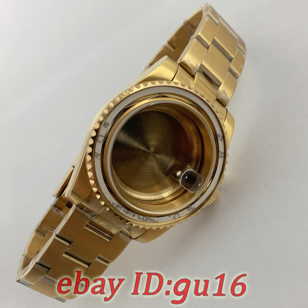 40mm Green bezel Watch Case Fit NH34 NH35 PT5000 ETA 2824/2836 Miyota82 Series