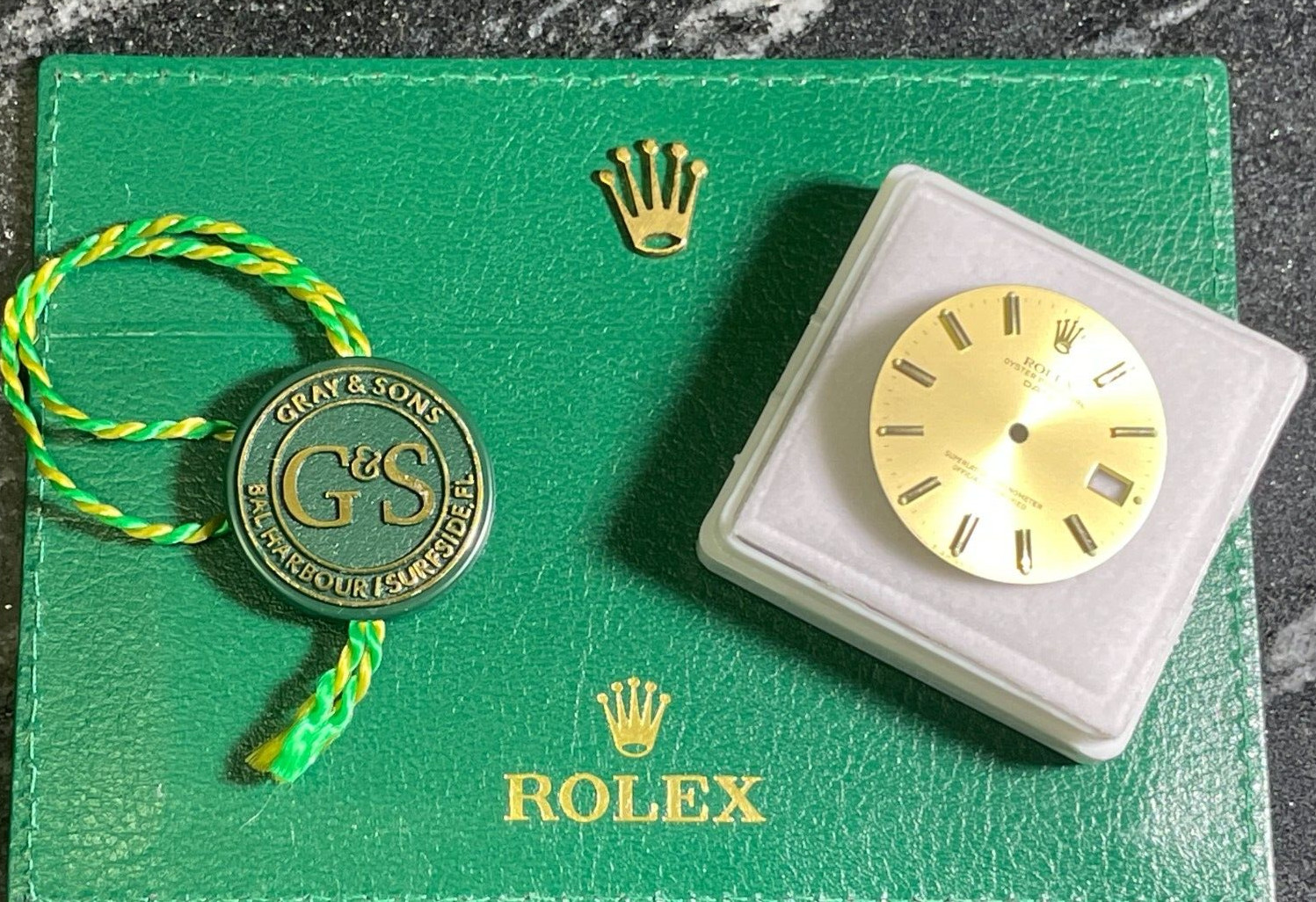 Factory Original Rolex Date 1 Yellow Champagne Dial 34mm 15233/15238