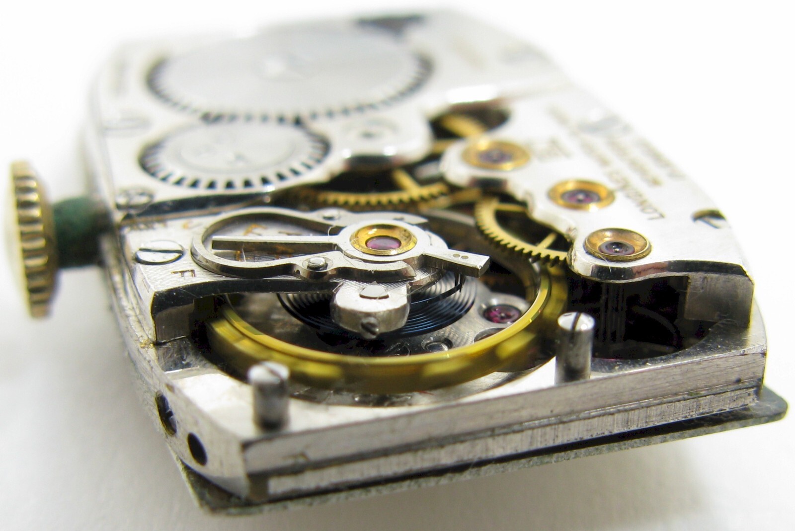 Longines 9L 25.17 17 jewels Watch movement for part … curved / bombe dial