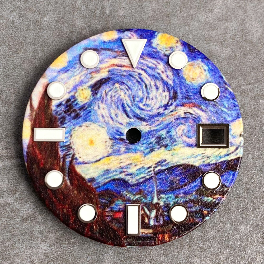 Starry Sky Watch Dial Blue Dial for NH35 NH36 NH38 NH70 NH71 NH72 Full Luminous