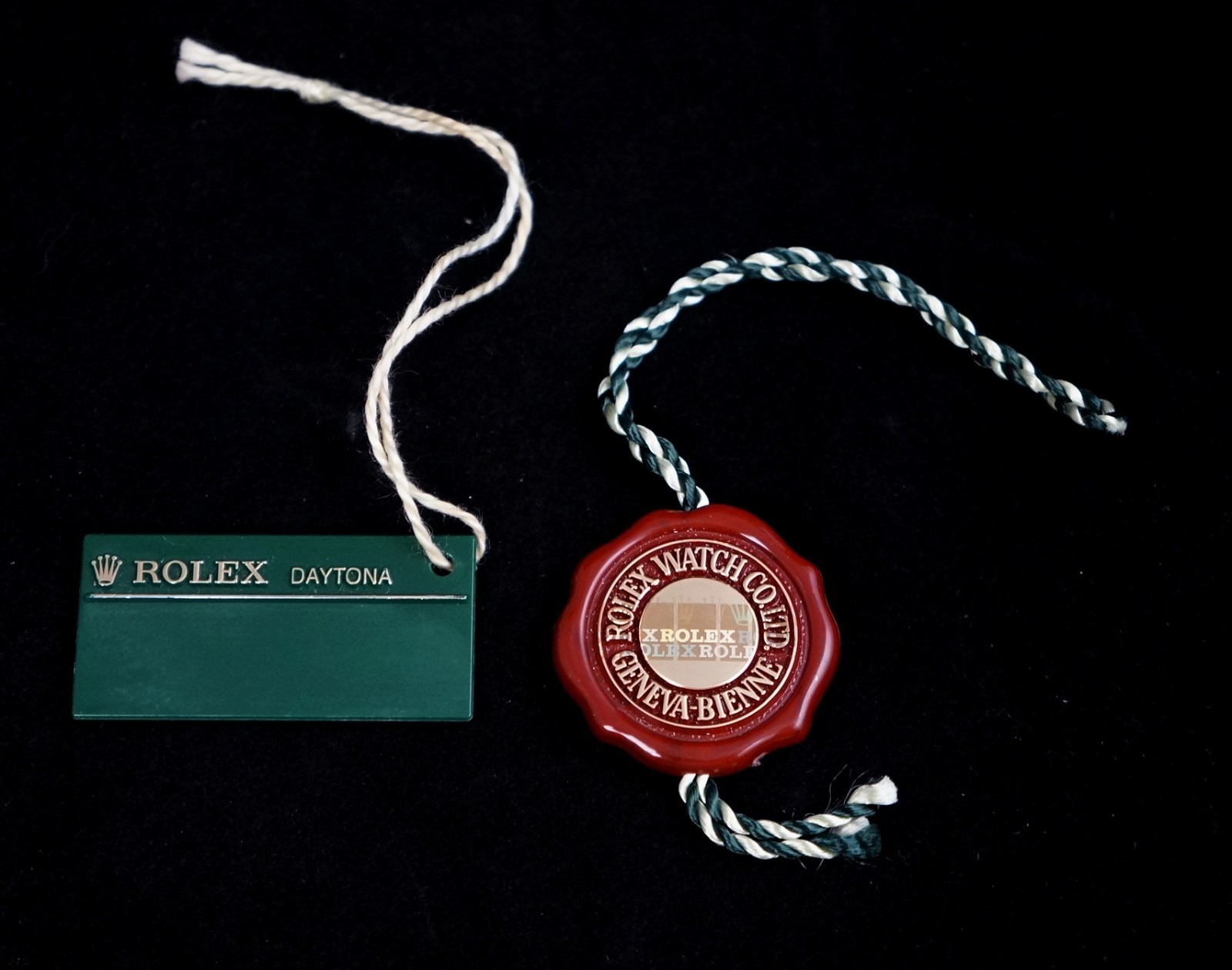 Genuine Rolex Daytona Hang Tag Set Hologram Tag Daytona 116520 116518 116528
