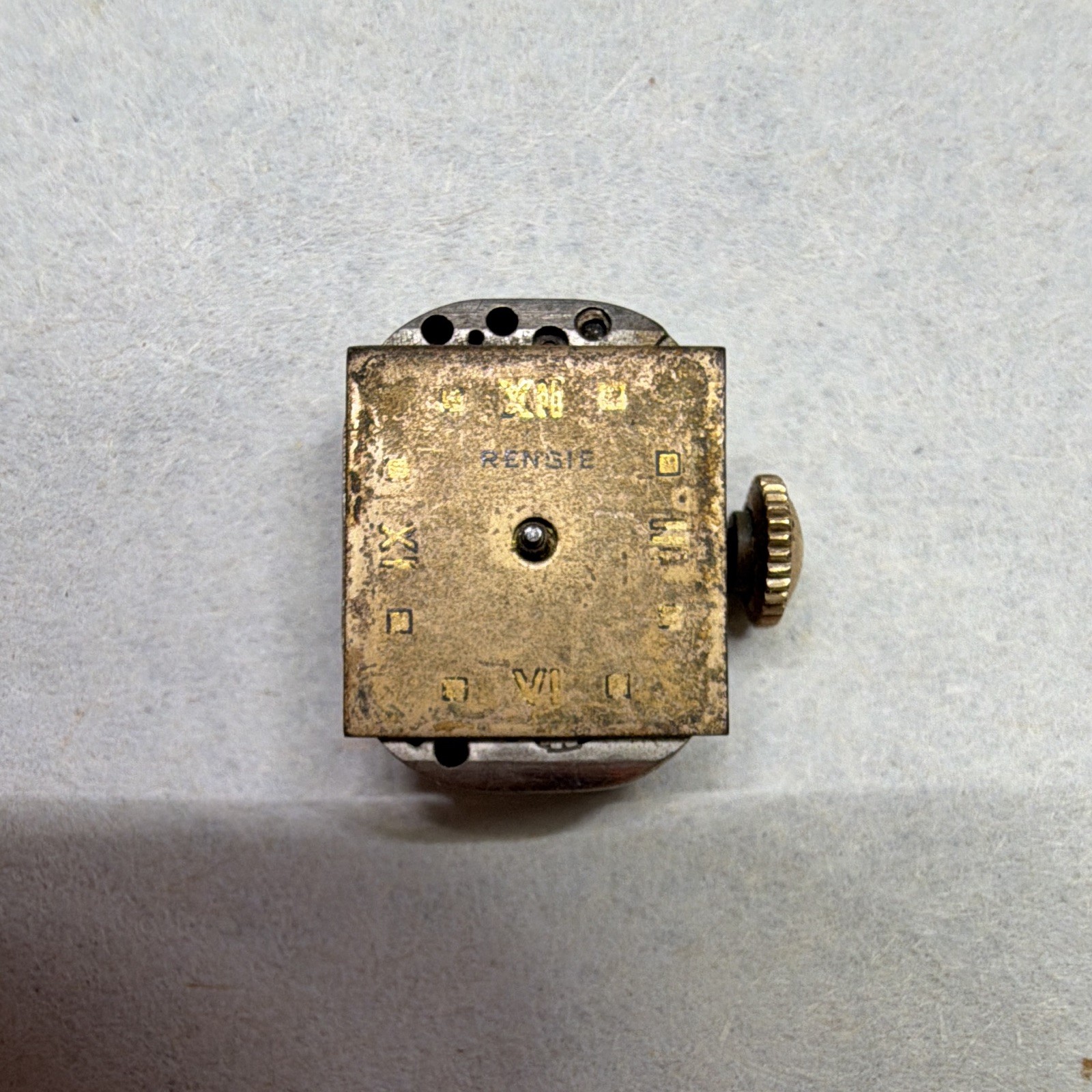 Rensie Mechanical Manual Wind Watch Movement Metal w/ Crown