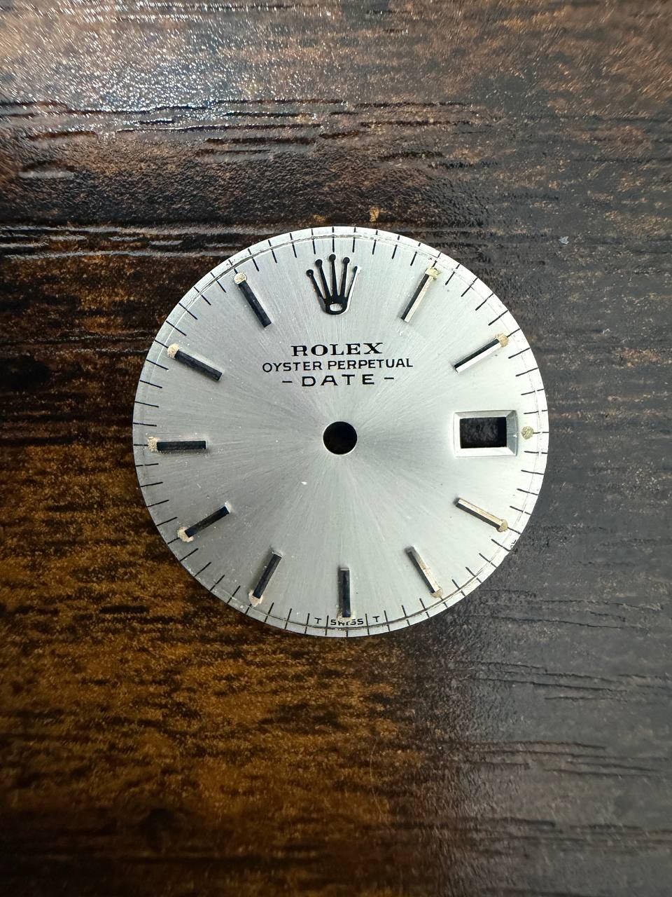 ROLEX LADIES OYSTER PERPETUAL DATE 6517 6516 6519 SILVER STICK DIAL GOOD COND