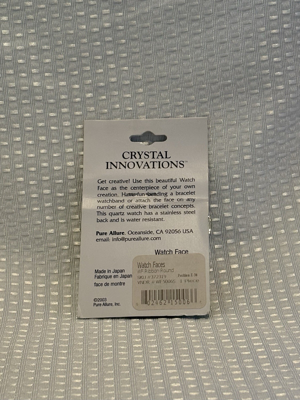 Crystal Innovations Designer Watch Face New