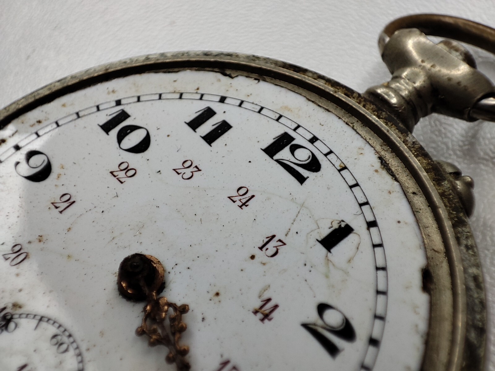Argentan pocket Watch – 48.8 mm – for parts and spares