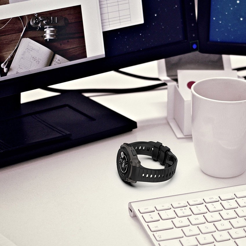 Replacement Silicone Watch Strap Band For Garmin instinct E 45MM Smart Watch