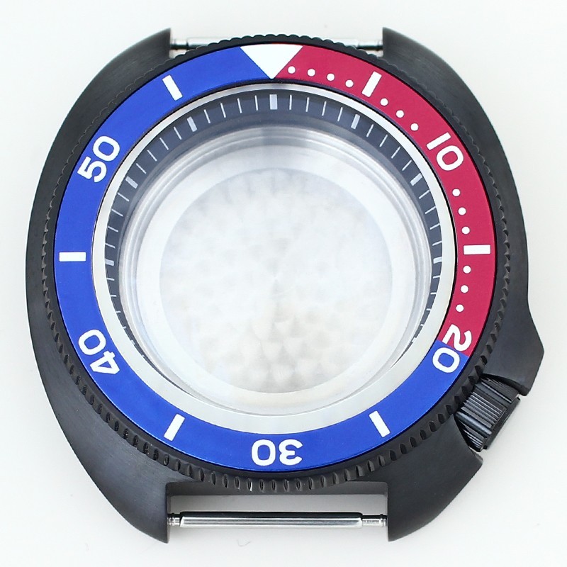44mm Modify turtle 6105 Mod Watch Case 316L Stainless 10ATM For Seiko NH35 36 38