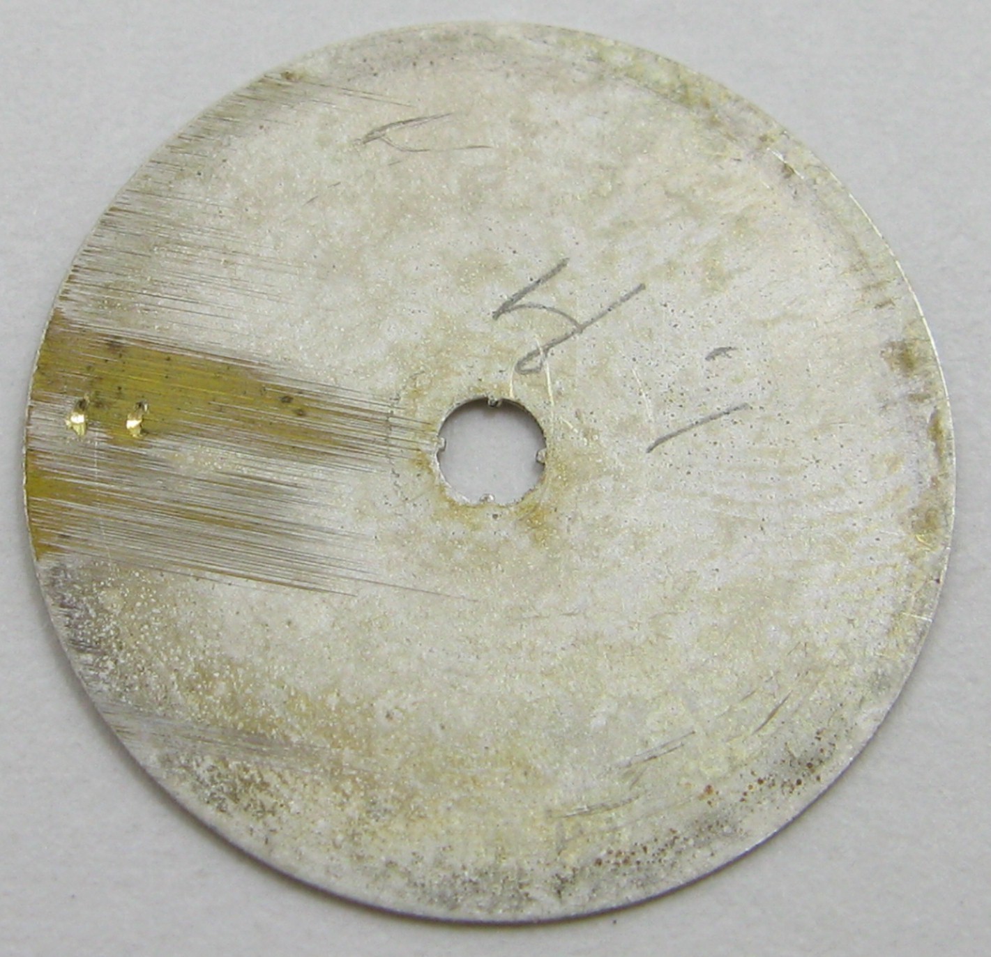 LeCoultre 910 911 916 … watch part Memovox disc champagne dial & gilt triangle
