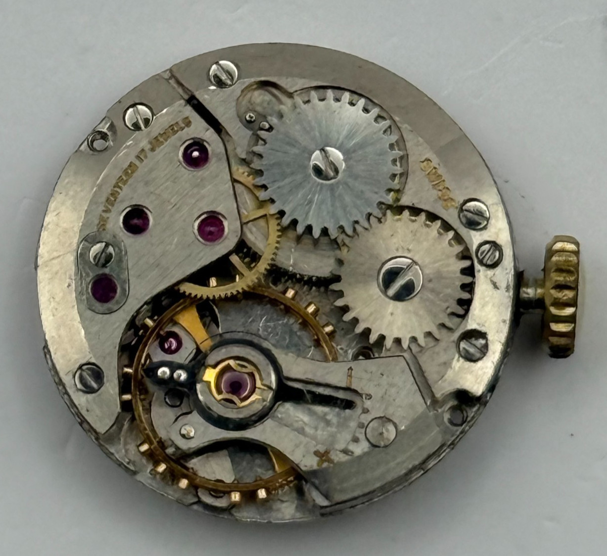 ETA 2510 Watch Movement Garrard 17 Jewels Ladies Manual Wind Vintage Parts 17.5m