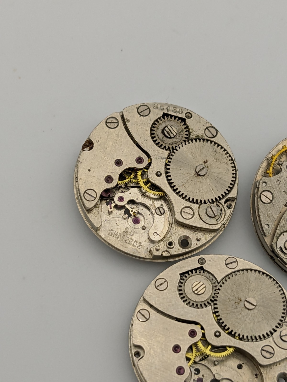 ZiM Pobeda 2602 Movement Soviet USSR For Parts Or Repairs