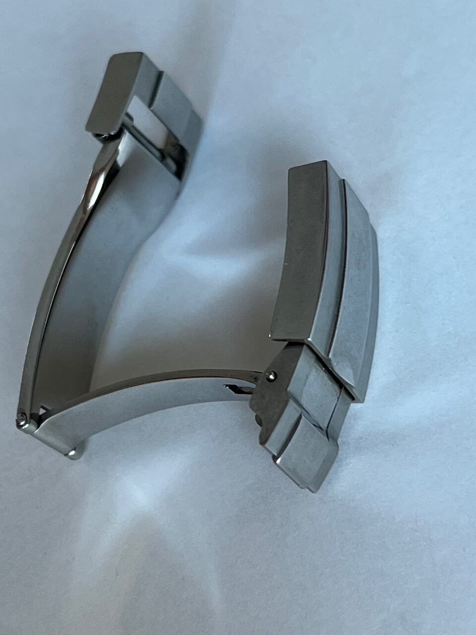 Third party deployant buckle gridlock silver clasp for Rolex Milgauss watch