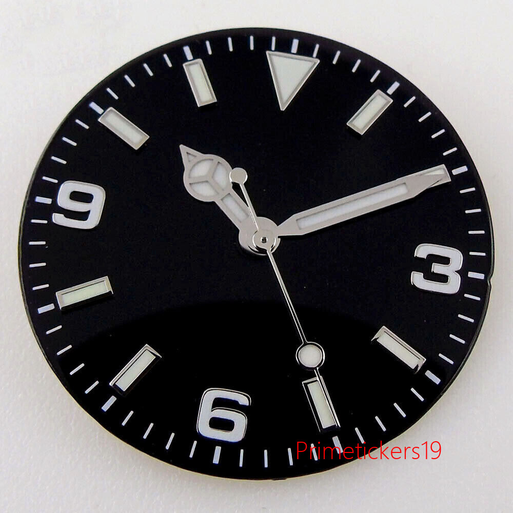 29mm Green Lume Watch Dial Fit NH35 NH36 MIYOTA 82 Series MINGZHU2813 ETA2836